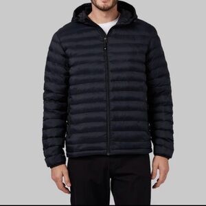 32 Degrees Men’s LIGHTWEIGHT POLY-FILL PACKABLE JACKET Small Black